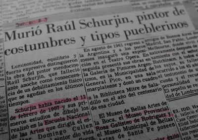 1983 | Nota sobre el fallecimiento de Schurjin